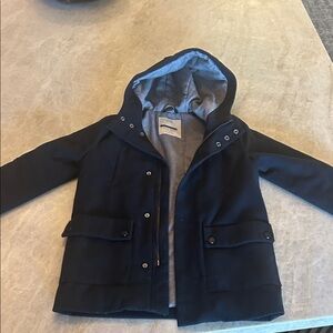 Zara Kids Dark Blue Hooded Jacket